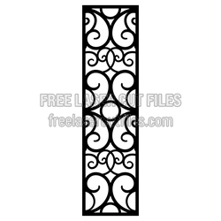 Decorative Laser Cut Screen Panel, Ready to Cut