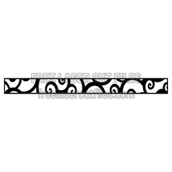 Decorative Scroll Panel Laser Cut File, Ready to Cut