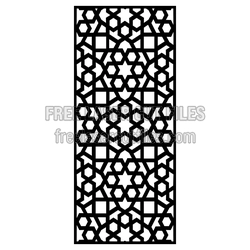 Geometric Lattice Screen Pattern for Laser Cutting