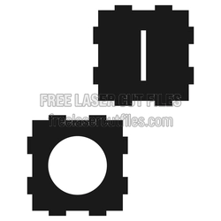Laser Cut Parametric Box Template with Lid and Insert