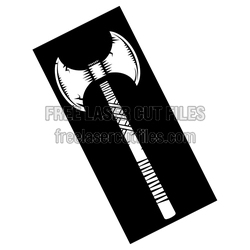Viking Warrior Axe Clipart – Ready to Cut Laser File