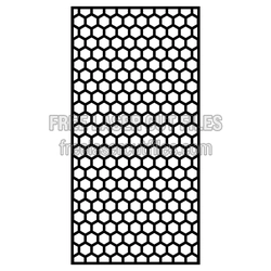 Hexagon Honeycomb Decorative Screen Panel, Laser Ready