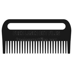 Laser Cut Beard Comb Template – Free Grooming Accessory