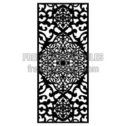 Ornamental Laser Cut Screen Panel Pattern