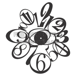 Decorative Number 9 Laser Cut Design, Ready to Cut