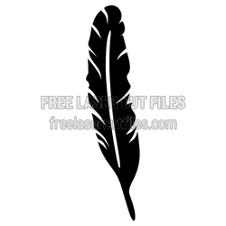 Feather Decor Sign for Laser Cutting - Ready to Cut