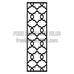 Geometric Ornamental Panel Laser Cut File, Ready to Cut