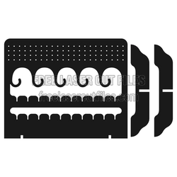 Laser Cut Jewelry Organizer with Tray and Ring Slots