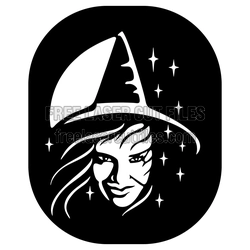 Witch Woman Laser Cut File, Magical Fantasy Decor