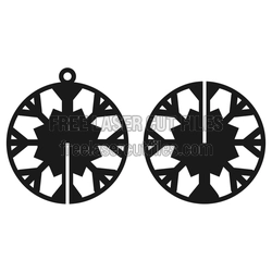 3D Christmas Ornament Laser Cut File, Ready to Cut