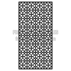 Decorative Geometric Door Panel Laser Cut Pattern