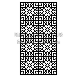 Decorative Laser Cut Screen Panel Pattern, Ready to Cut