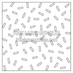 Geometric Confetti Panel Laser Cut File, Ready to Cut
