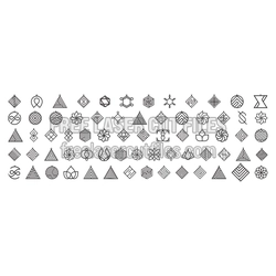 Geometric Dangle Earrings Laser Cut Bundle, Ready to Cut