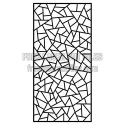 Geometric Panel Screen Pattern for Laser Cut Projects