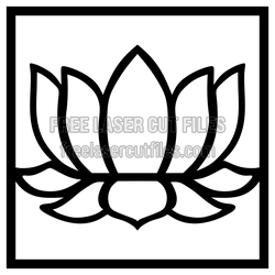 Lotus Flower Panel Design, Ready to Cut Laser File