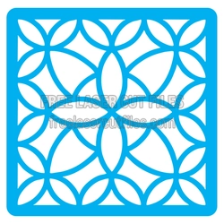 Ornamental Floral Panel Laser Cut File, Ready to Cut