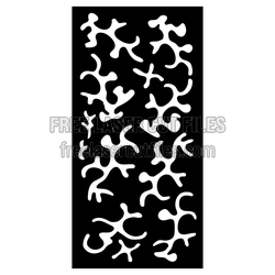 Decorative Door Panel Screen Pattern, Laser Cut File