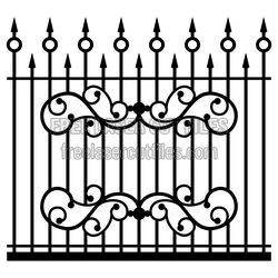 Decorative Fence Gate Panel Ready to Cut Laser Design