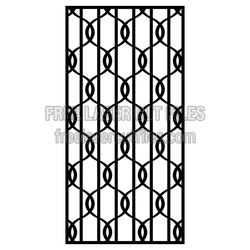 Decorative Geometric Door Panel Laser Cut Template