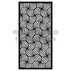 Decorative Swirl Screen Panel Laser Cut Pattern