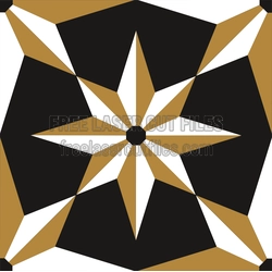 Geometric Starburst Pattern Laser Cut Panel