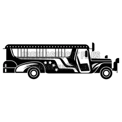 Jeepney Bus Silhouette Ready to Cut Free DXF Design