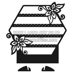 Decorative Laser Cut Jewelry Organizer with Floral Accents