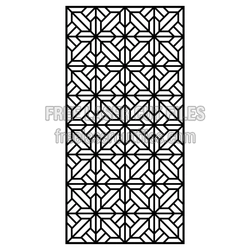 Geometric Laser Cut Screen Panel Pattern, Ready to Cut