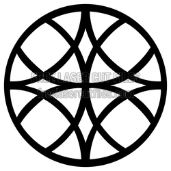 Round Mandala Pattern Laser Cut Design