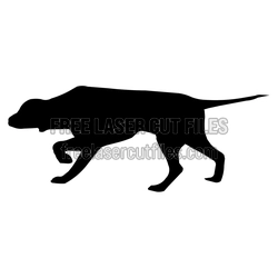Running Dog Silhouette Laser Cut File for DIY Decor