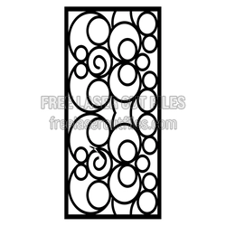Abstract Oval Geometric Panel Laser Cut File