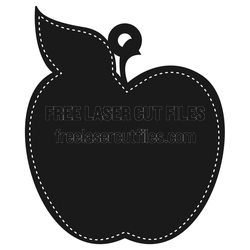 Apple Medal Display Template, Ready to Cut Laser Design