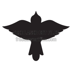 Flying Bird Silhouette Laser Cut File, Ready to Cut