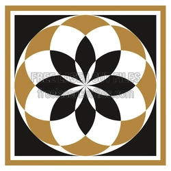 Geometric Floral Panel Laser Cut Pattern, Ready to Cut