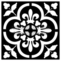 Ornamental Geometric Screen Panel Laser Cut Template