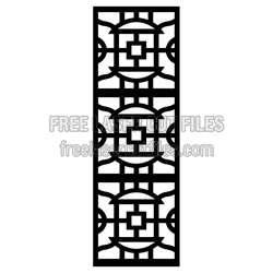 Decorative Door Screen Pattern Ready to Cut for Laser Projects