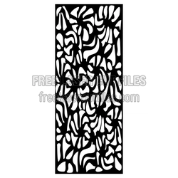 Floral Lattice Screen Panel Laser Cut Decorative Pattern