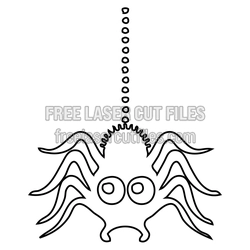 Halloween Spider Laser Cut File, Ready to Cut Decor
