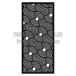 Abstract Geometric Panel for Laser Cutting