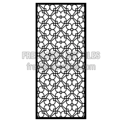 Decorative Geometric Screen Panel Laser Cut File