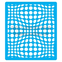 Decorative Geometric Stencil Panel for Laser Cutting