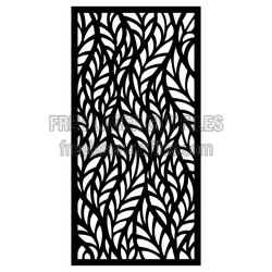 Floral Leaf Pattern Panel Laser Cut Screen