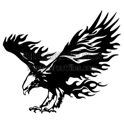 Flying Eagle Sign Laser Ready Free DXF Download