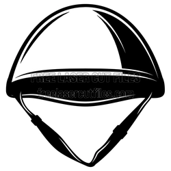 Army Helmet Clipart Laser Cut File for Crafts and Decor