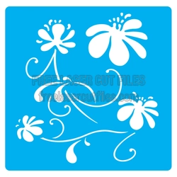 Floral Stencil Design for Laser Cutting and DIY Decor