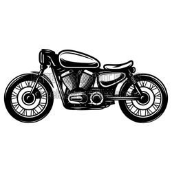Old Vintage Motorcycle Laser Cut DXF, Ready to Cut