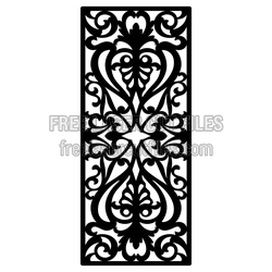 Ornamental Decorative Screen Panel for Laser Cutting