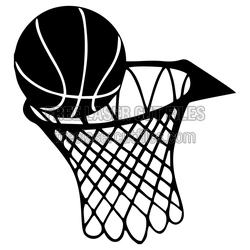 Basketball Hoop Clipart SVG, Ready to Cut Sports Design