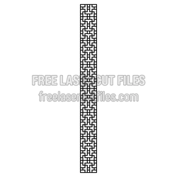 Decorative Geometric Laser Cut Screen Panel Pattern